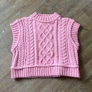 Zara Cropped Knit Vest